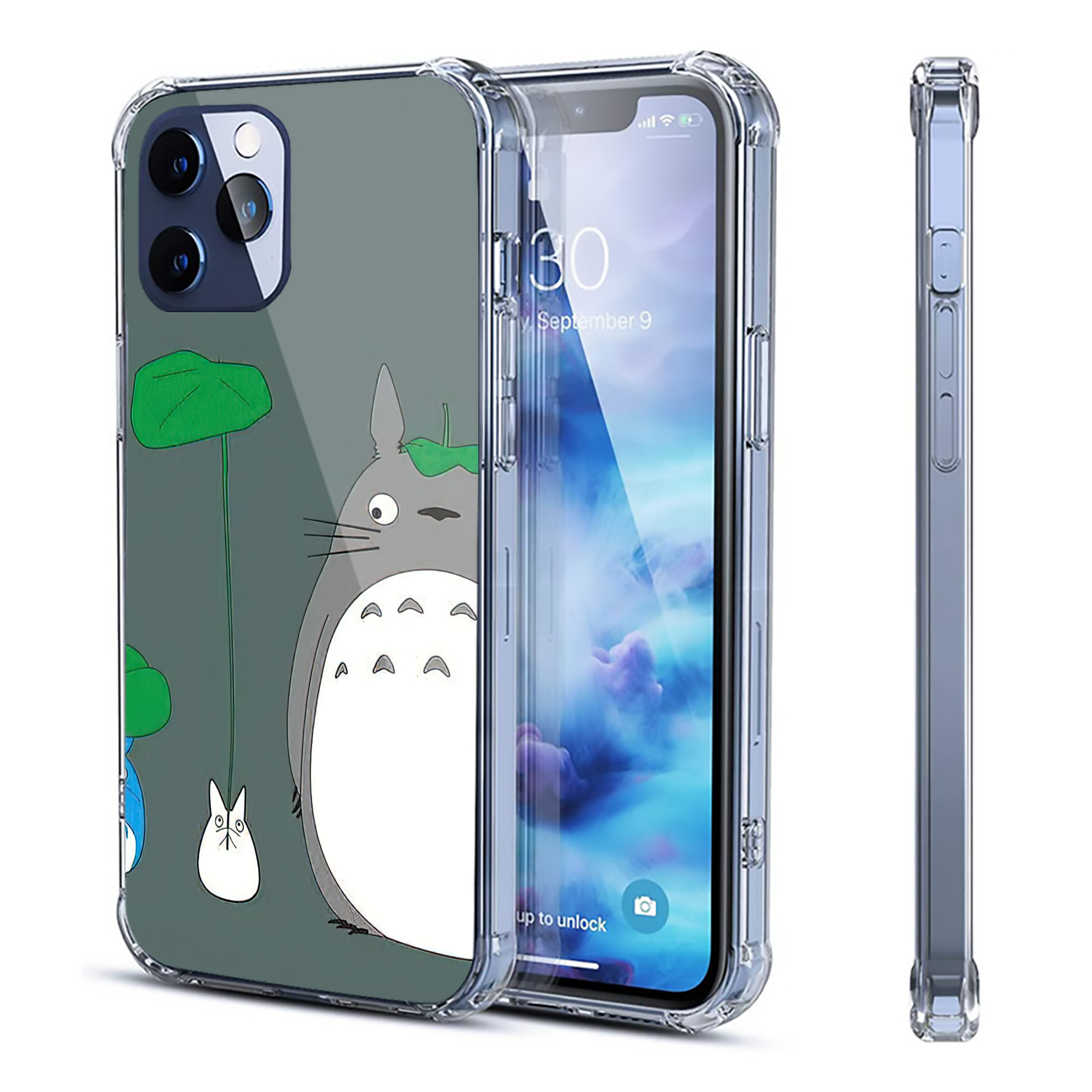 （画像用） となりのトトロ 草壁メイ 草壁サツキ My Neighbor Totoro Satsuki Kusakabe Mei Kusakabe 【iPhone 12シリーズ対応】透明スマホケース（クリアソフトケース）